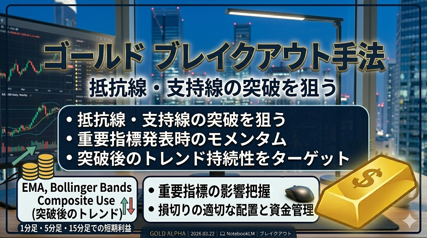 ゴールドのブレイクアウト手法｜本質から組み立てる勝ち方