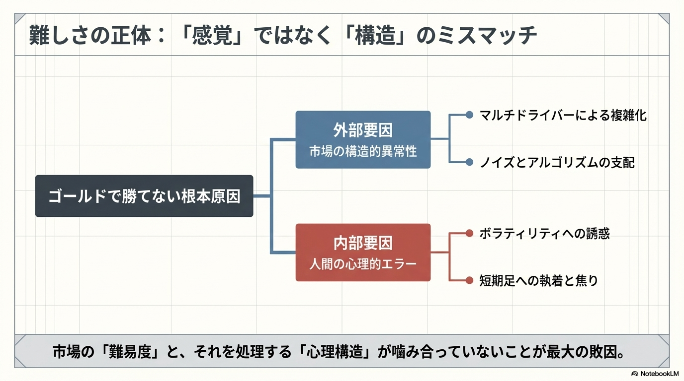 難しさの正体：「感覚」ではなく「構造」のミスマッチ